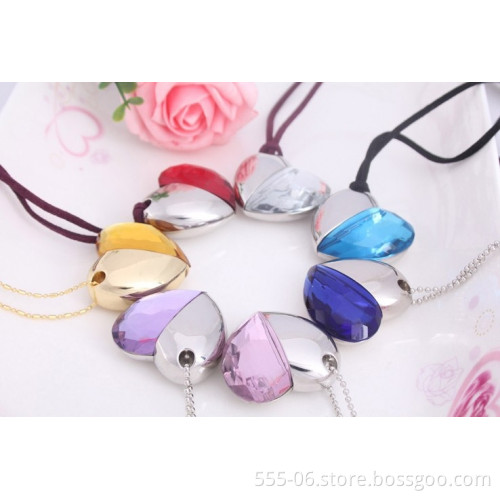 Hot Sale Heart Shape Flash Drive Gifts with Lanyard